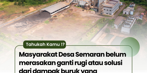Desa Semaran belum merasakan ganti rugi atau solusi dari dampak buruk PLTU